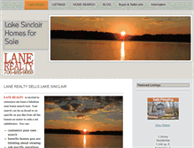 Tablet Screenshot of lake-sinclair.com